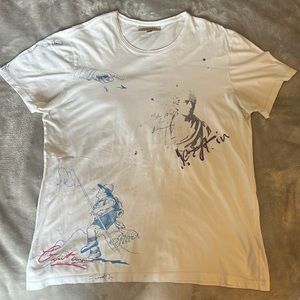 BURBERRY Tshirt, white, large